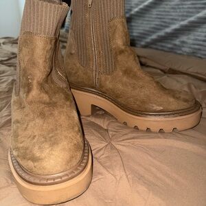 Brown Suede Ankle Boots